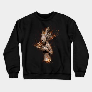 Spirit of the dead tree (gold) Crewneck Sweatshirt